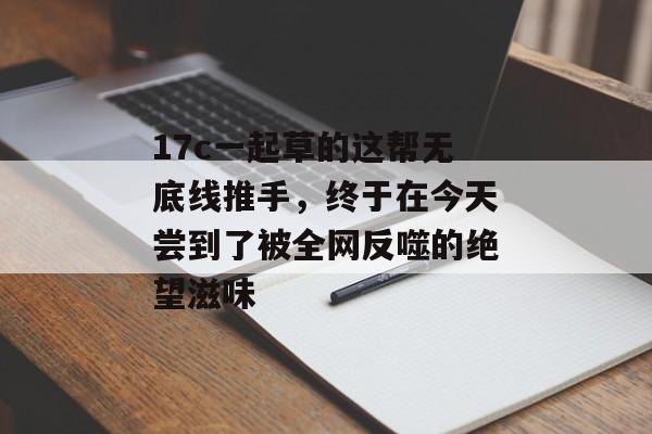 17c一起草的这帮无底线推手，终于在今天尝到了被全网反噬的绝望滋味